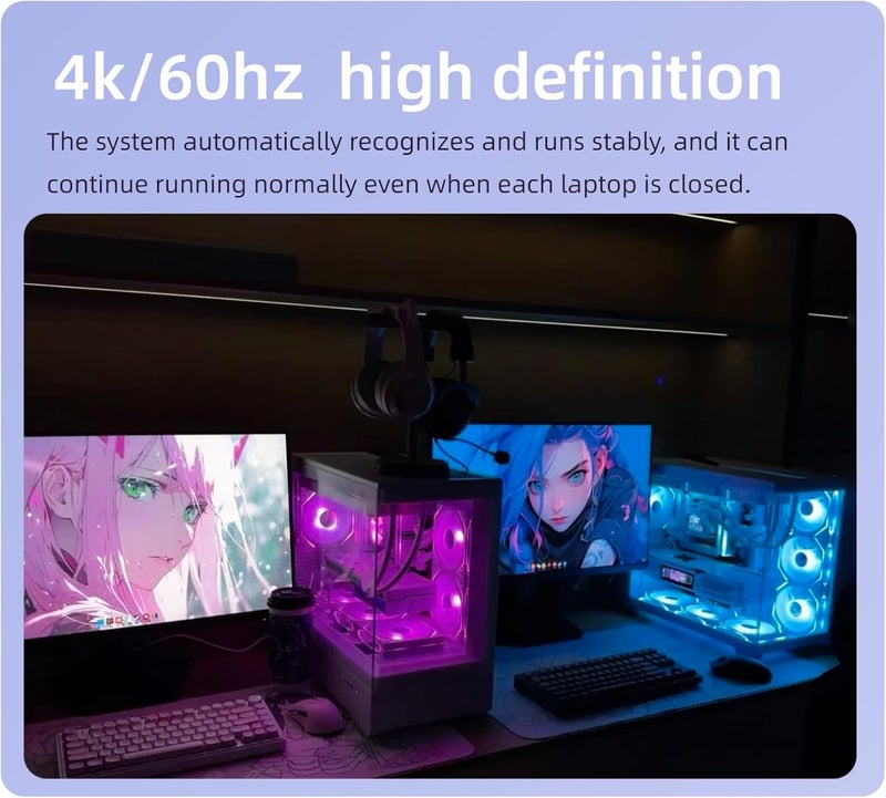 BKFK New Type-C 4K@60Hz-1080P120HZ Virtual Display Adapter USB c,DDC EDID Dummy Plug Headless Ghost Display Emulator 3840 x2160@60Hz 1920x1080p@120Hz - Image 4